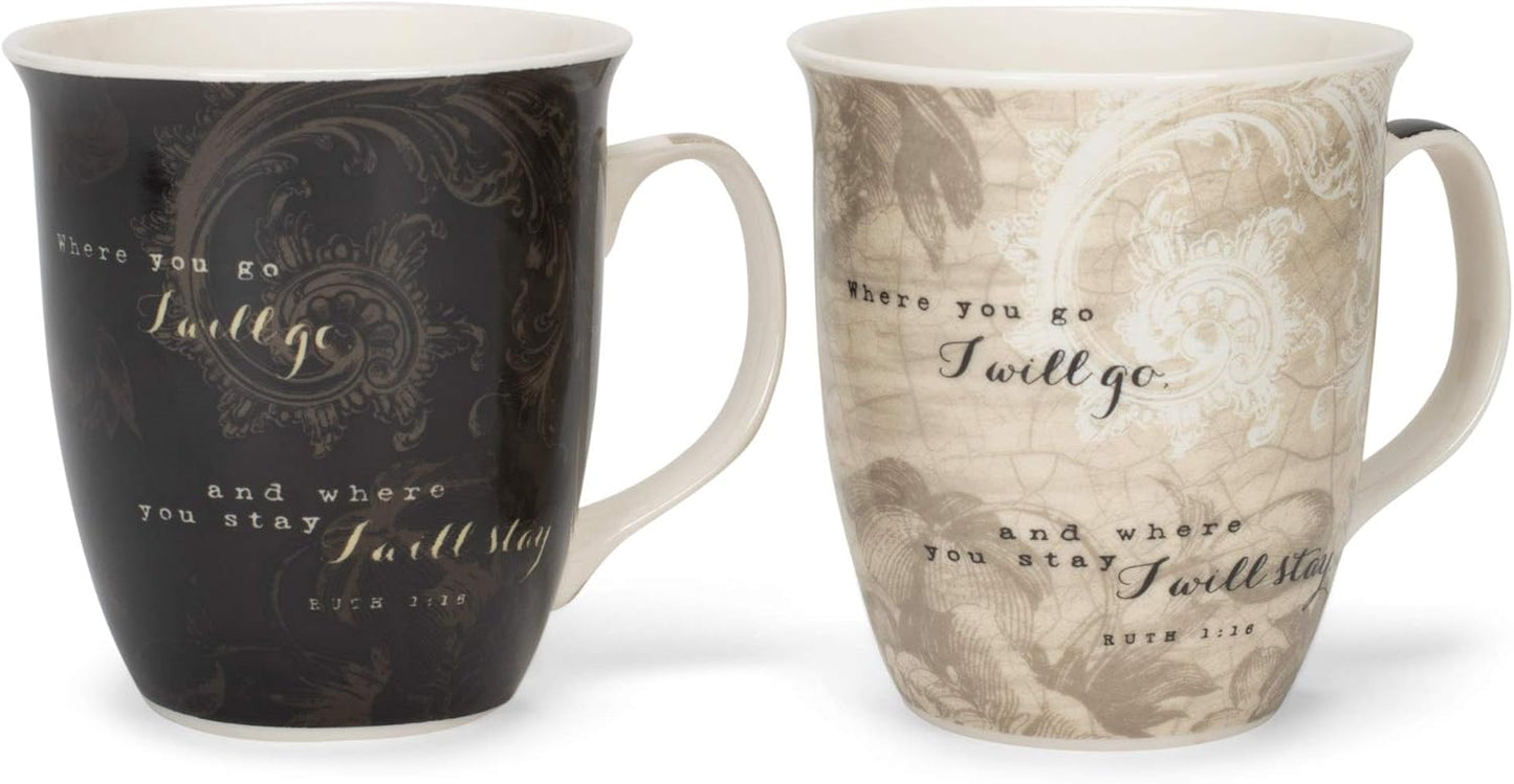 Mr & Mrs Together Ceramic Mug Set