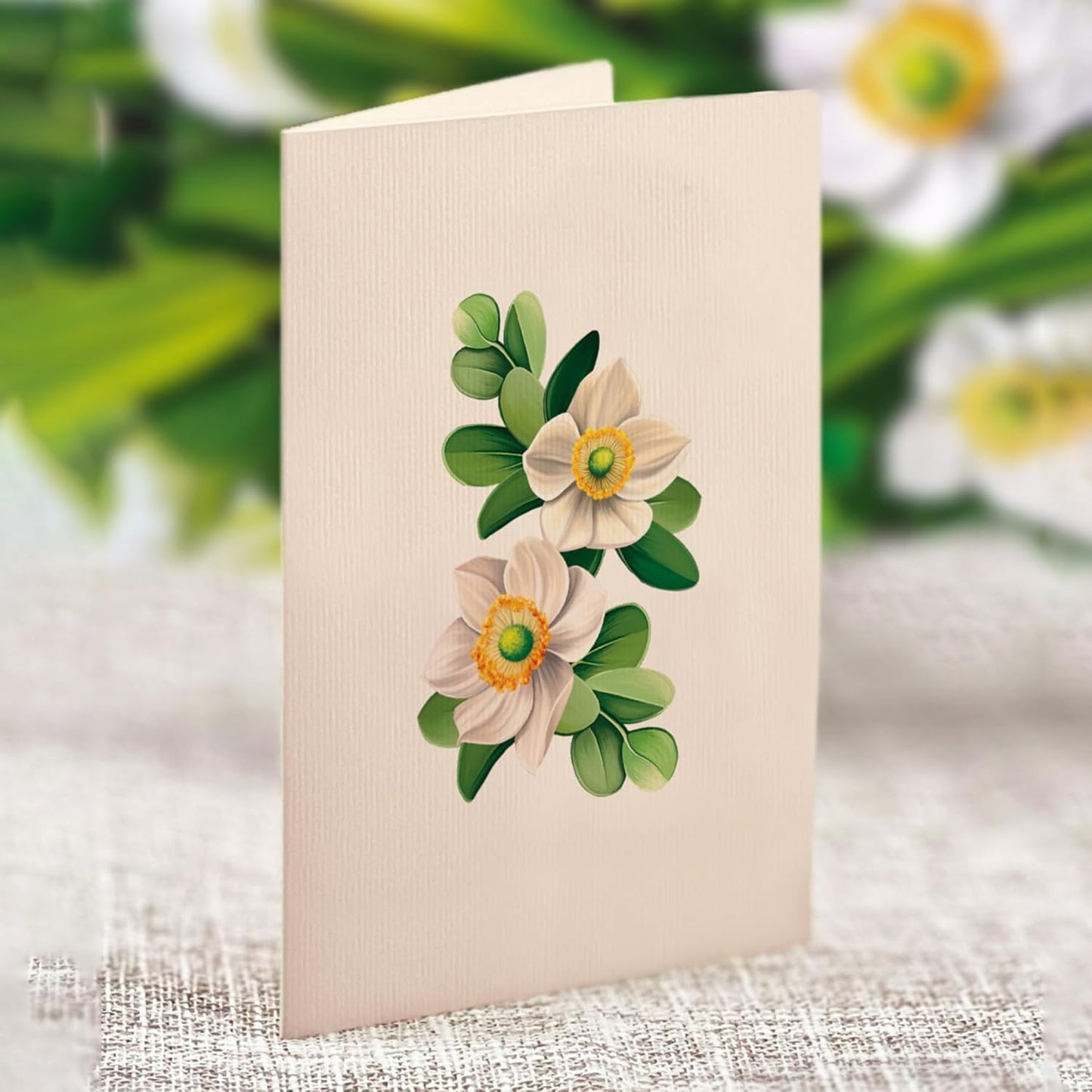 Mini Ivory & Sage Pop-Up Card