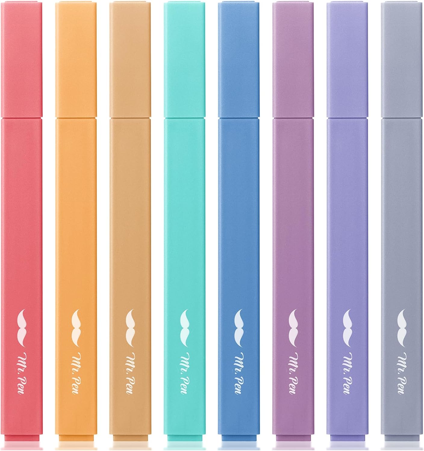 Mr. Pen- Aesthetic Highlighters, 8 pcs, Jewel Tones, Chisel Tip, Cute Highlighters Assorted Colors, Bible Highlighters and Pens No Bleed, No Bleed Highlighters for Bible Pages No Bleed