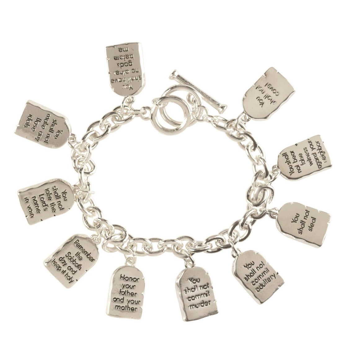 BRACELET 10 COMMANDMENTS OVAL LINKS