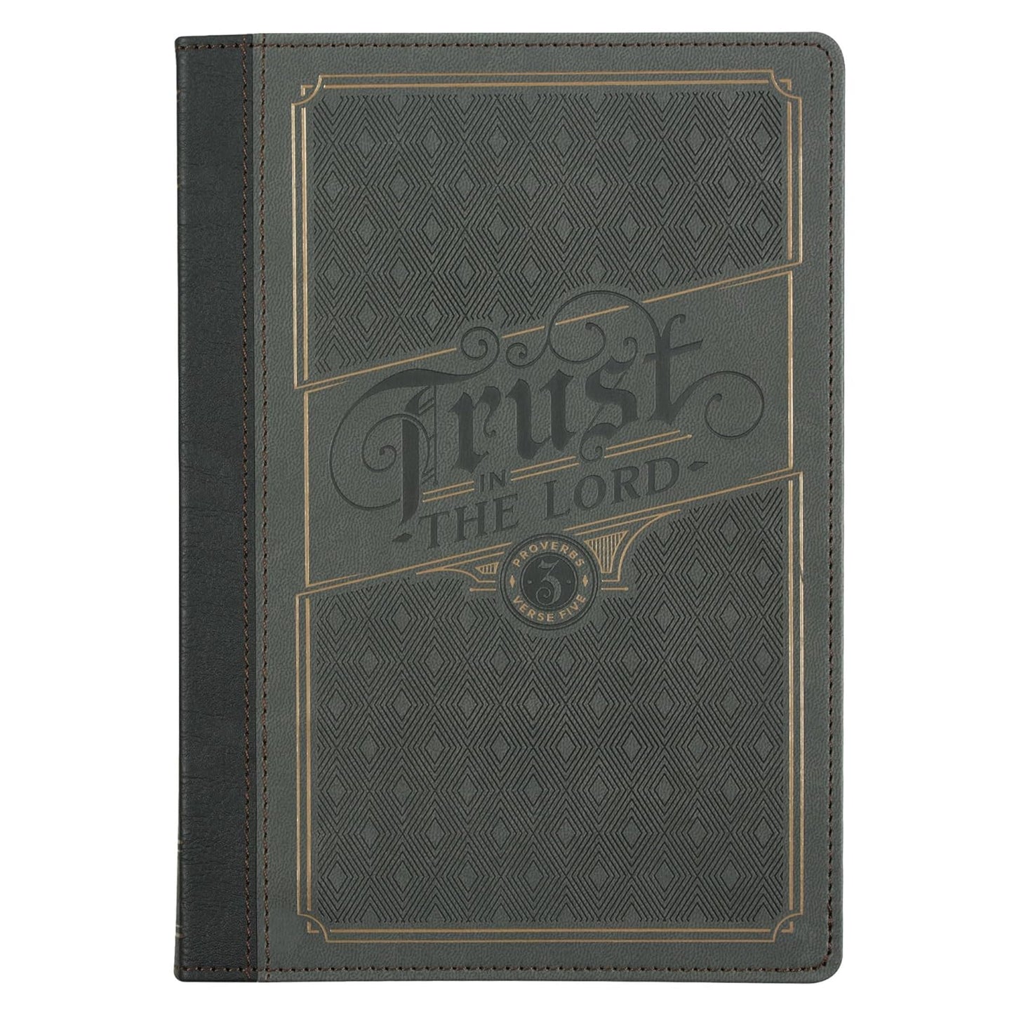 Trust in the Lord Charcoal Classic Journal - Proverbs 3:5