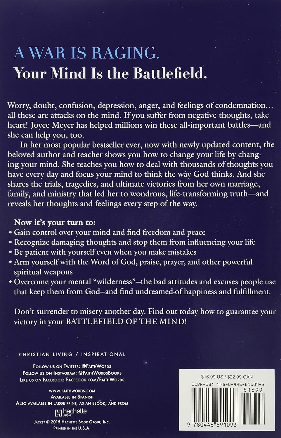 Battlefield of the Mind: Winning the Battle in Your Mind