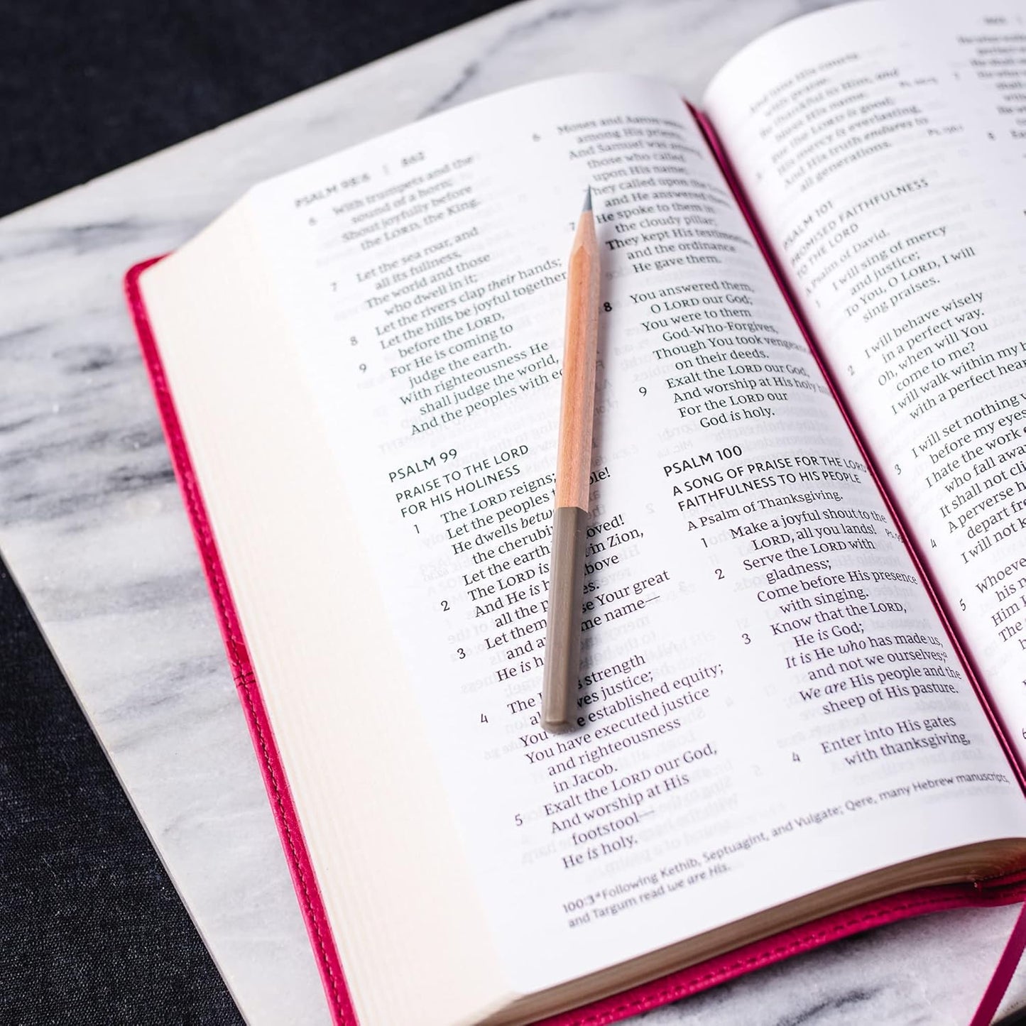 NKJV, End-of-Verse Reference Bible, Personal Size Large Print, Leathersoft, Black, Thumb Indexed, Red Letter, Comfort Print: Holy Bible, New King James Version