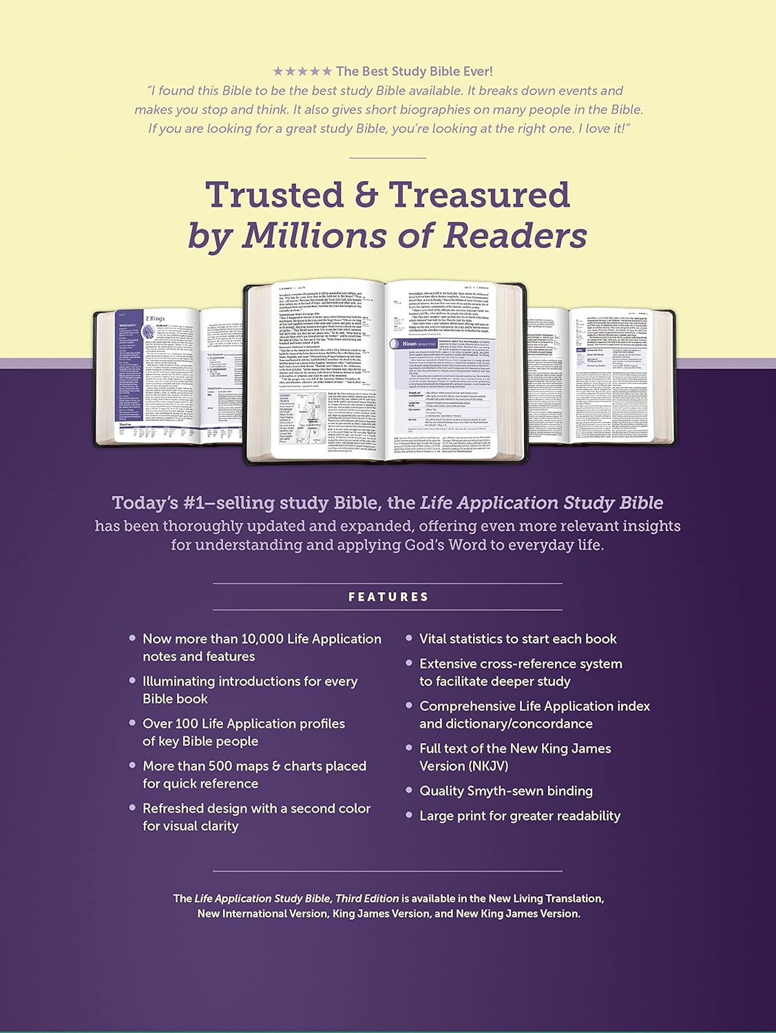 NKJV Life Application Study Bible, Third Edition, Large Print