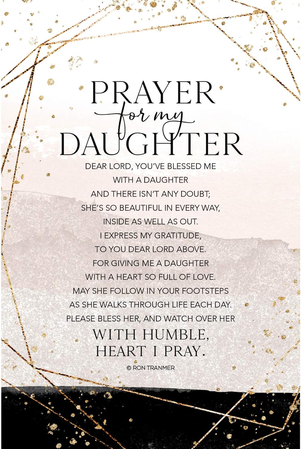Prayer For My Daughter - Heaven Sent Plaques 6X9 Wood Plaque