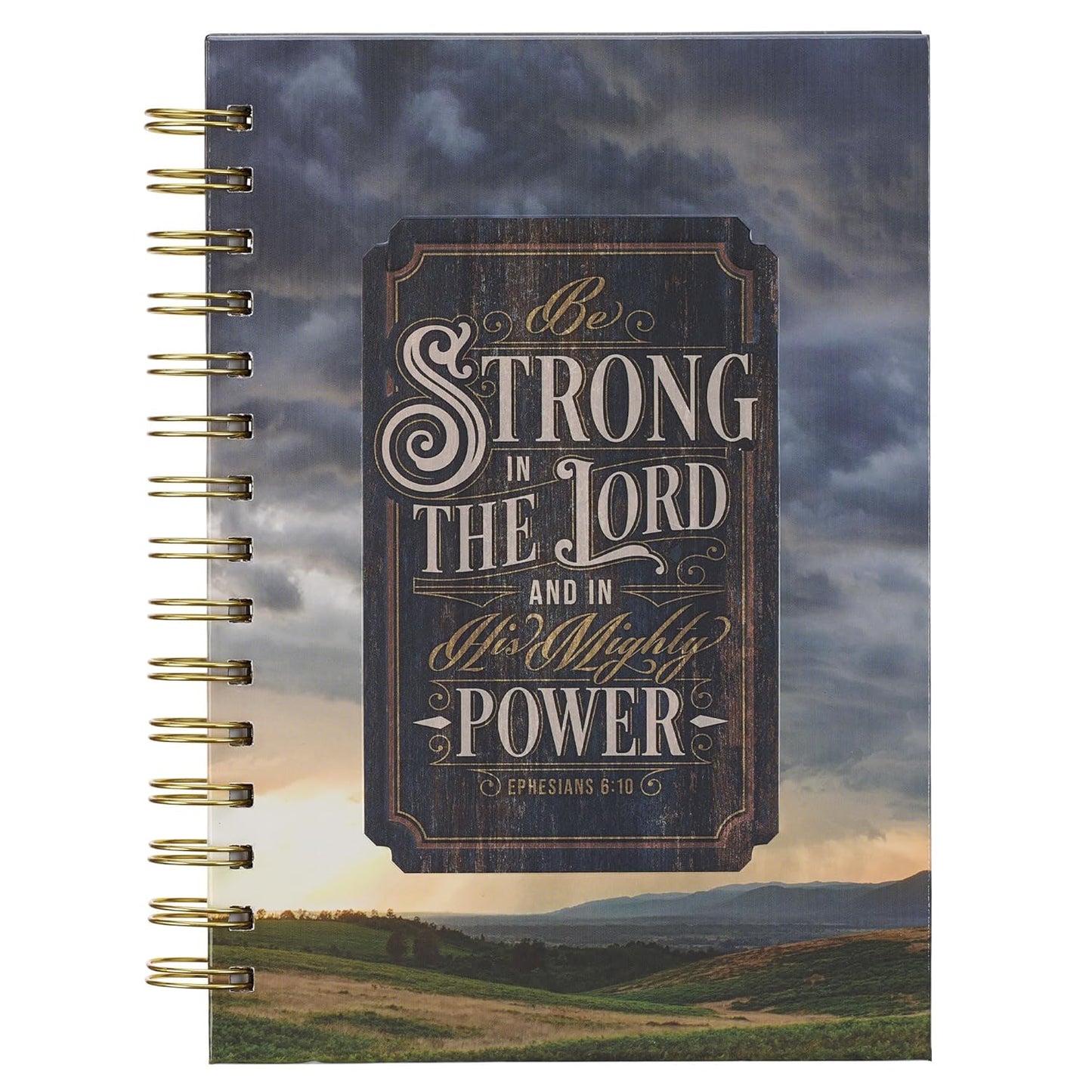 Strong in the Lord New Dawn Large Wirebound Journal - Ephesians 6:10
