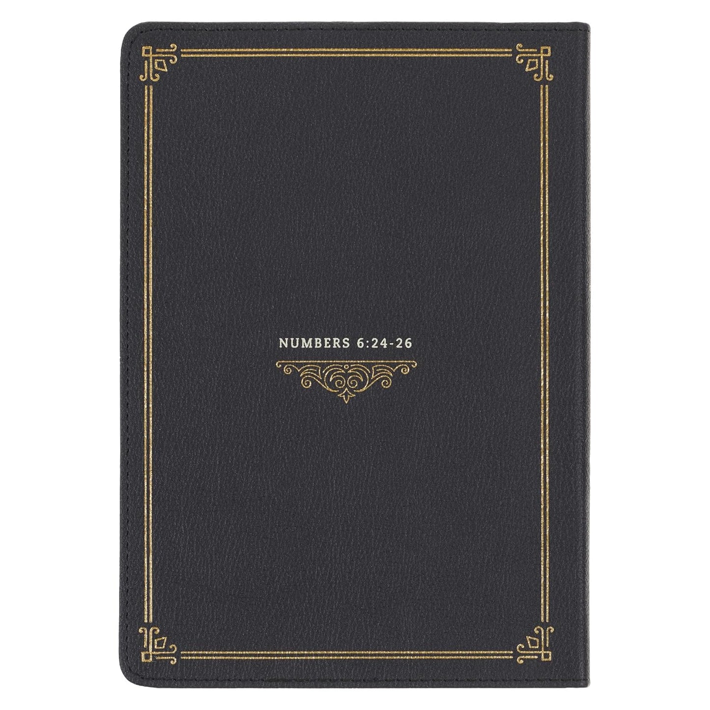 Bless You and Keep You Black Faux Leather Classic Journal - Numbers 6:24-26