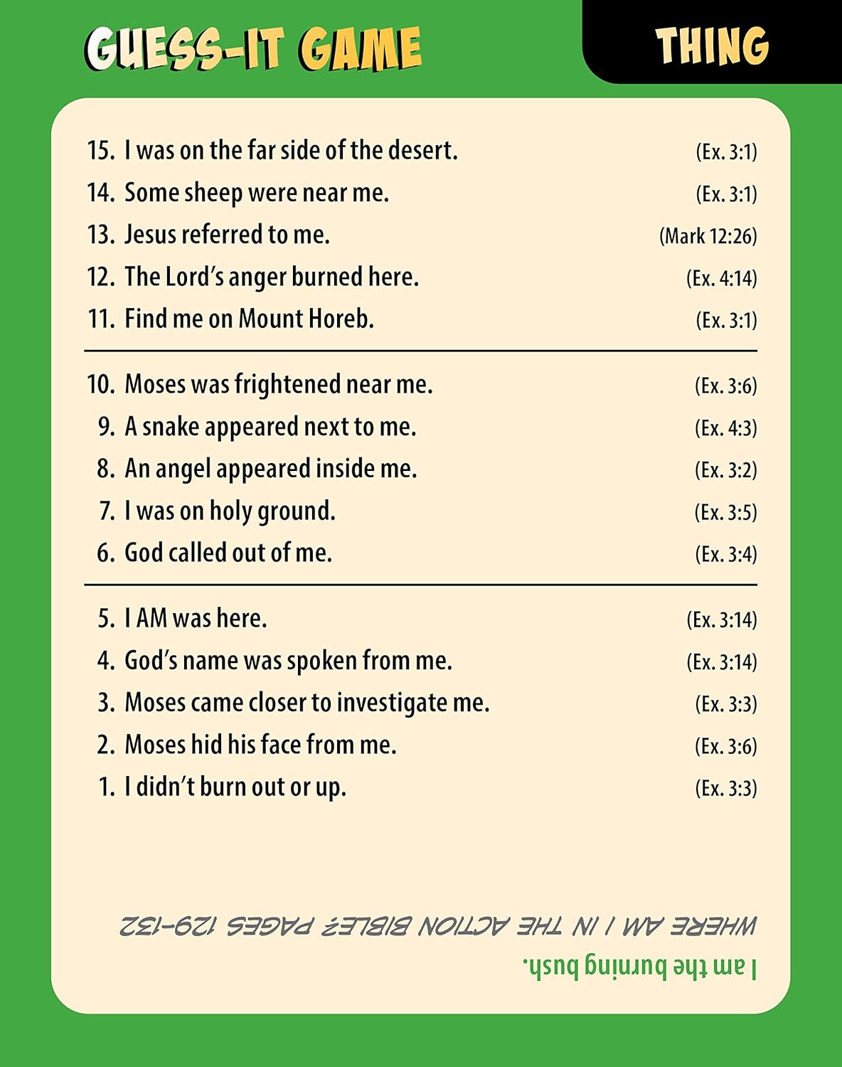 The Action Bible Guess-It Game