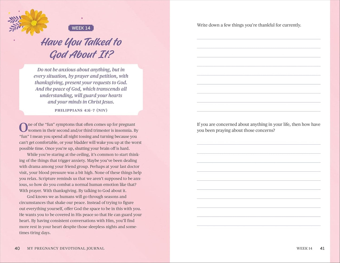 My Pregnancy Devotional Journal: 40 Weeks of Reflection and Prayer for You and Your Baby