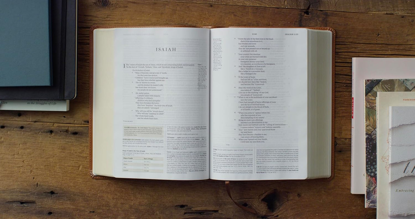 ESV Study Bible (TruTone, English Saddle, Ornament Design)