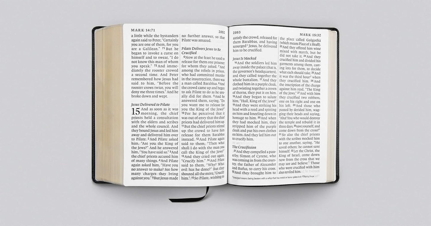 Esv Super Giant Print Bible-Black Trutone