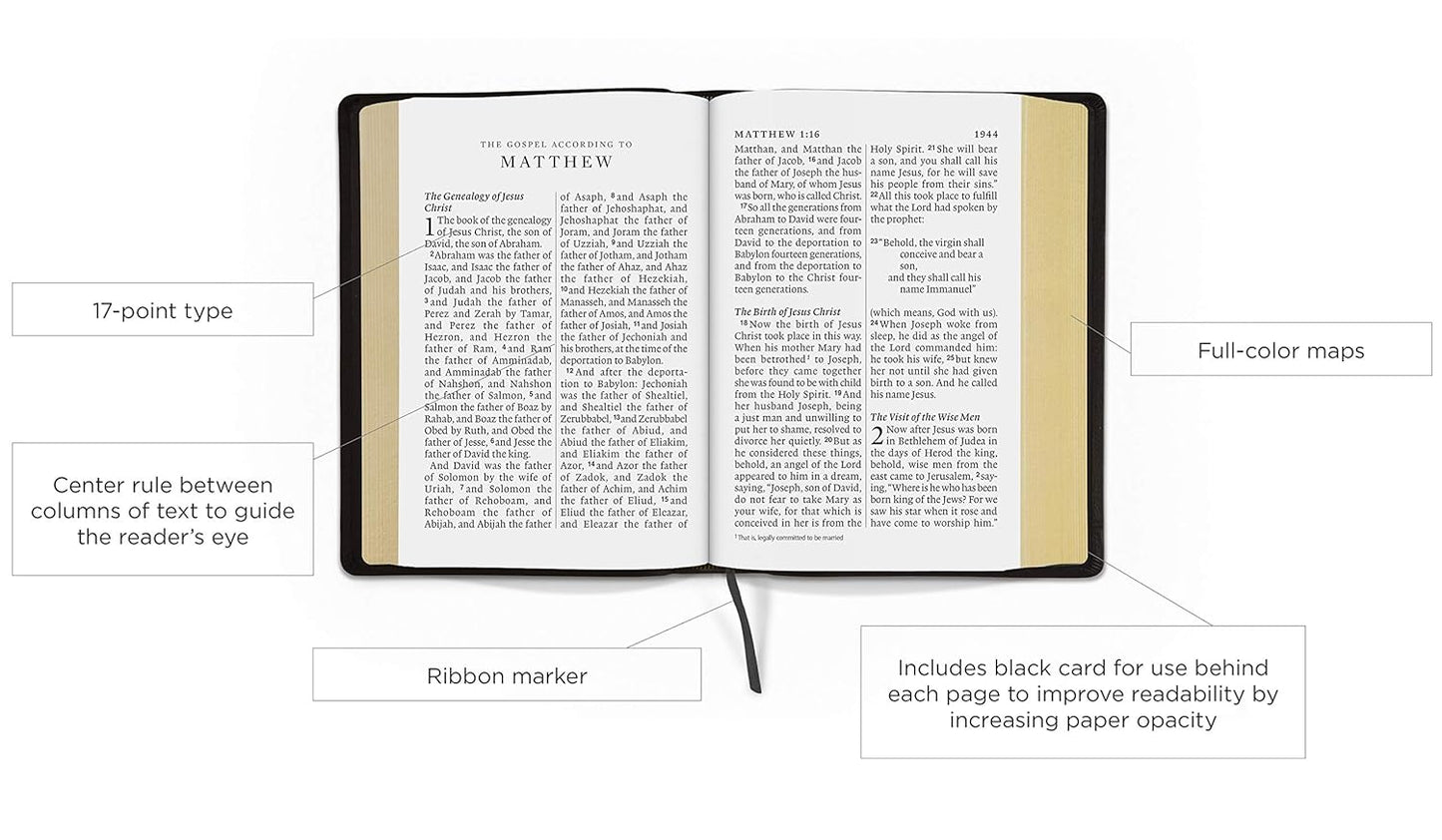 Esv Super Giant Print Bible-Black Trutone