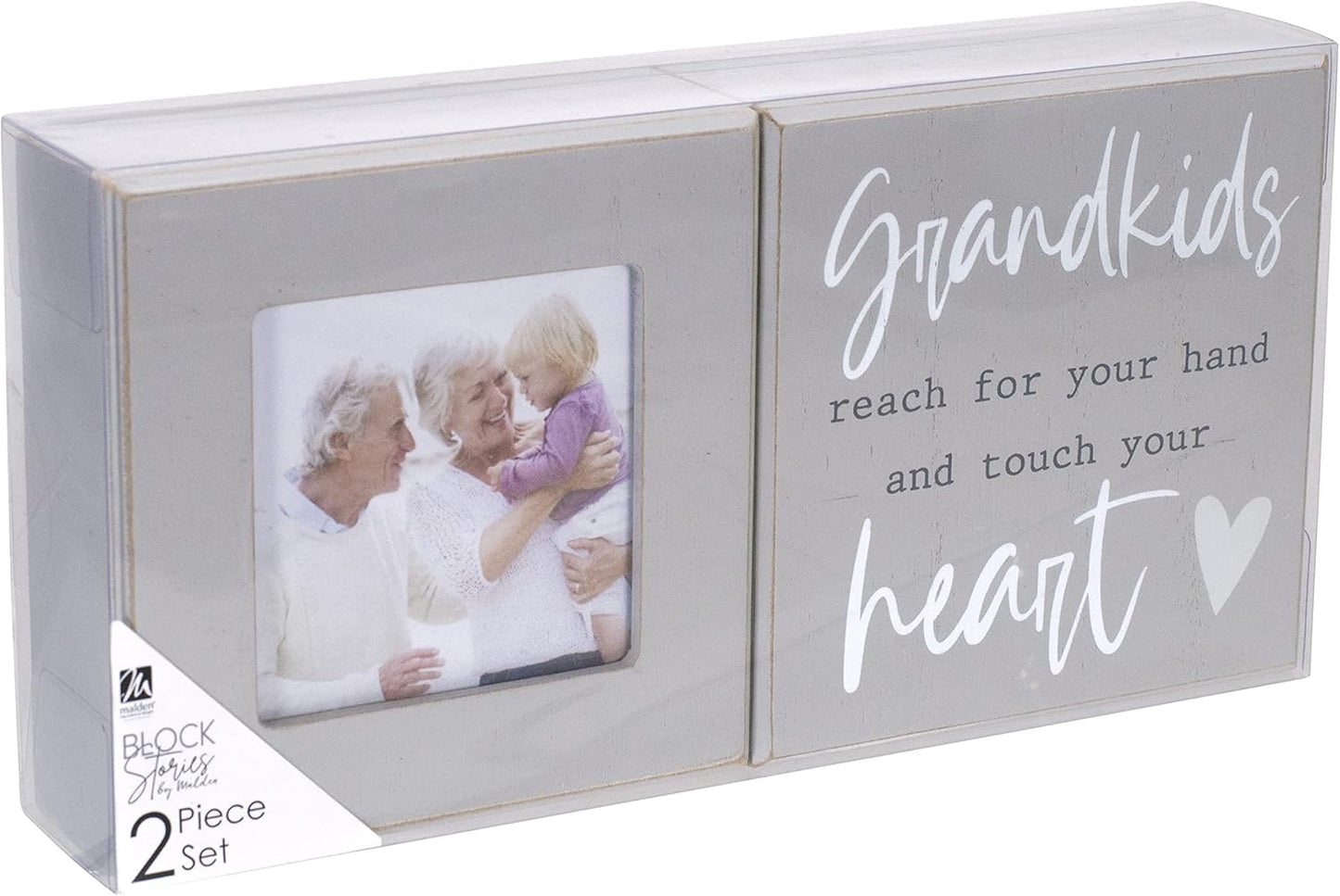 Grandkids 2 Piece, Block Sign And Picture Frame