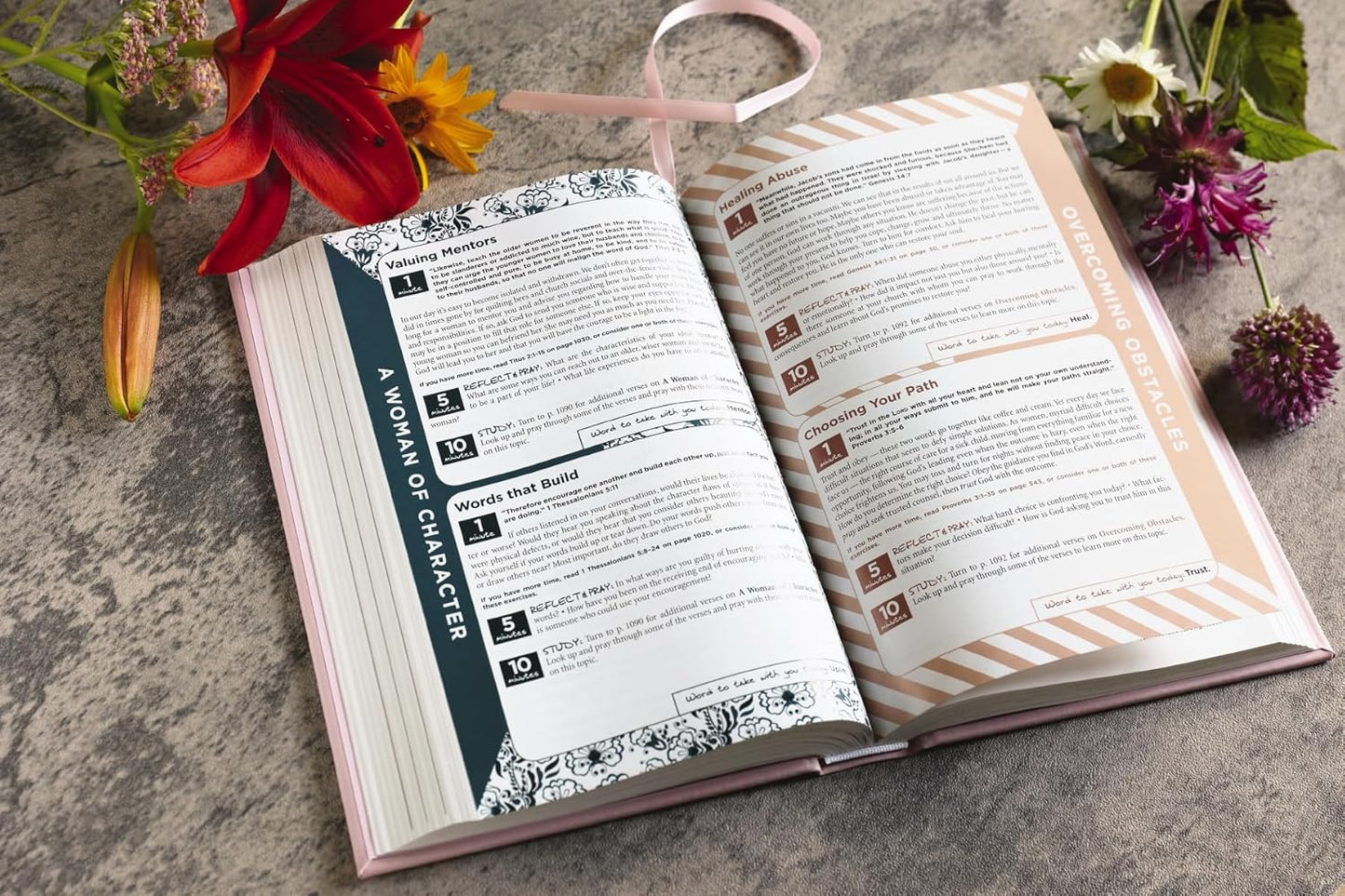 NIV, The Busy Mom's Bible, Leathersoft over Board, Pink