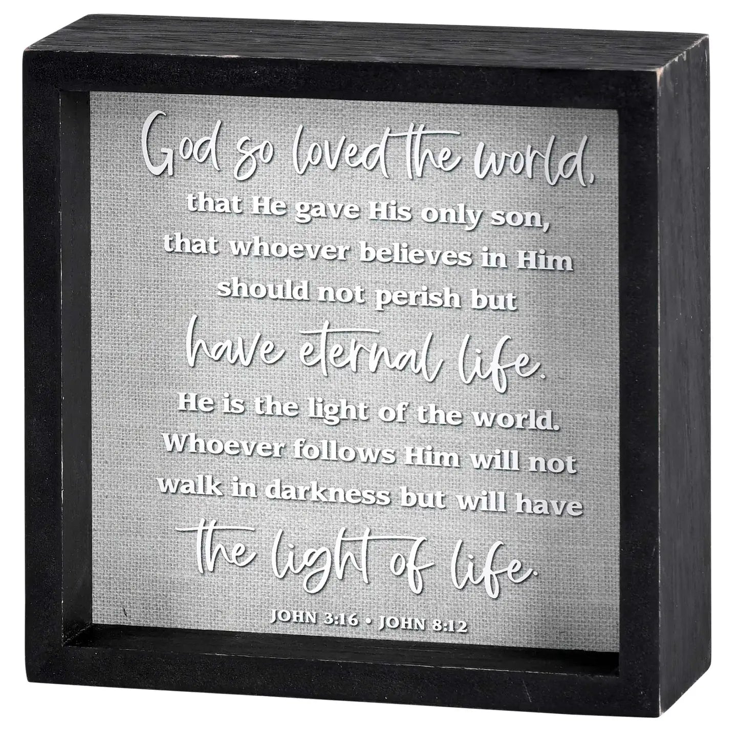 God Loved the World Tabletop 2 Sided, 6"