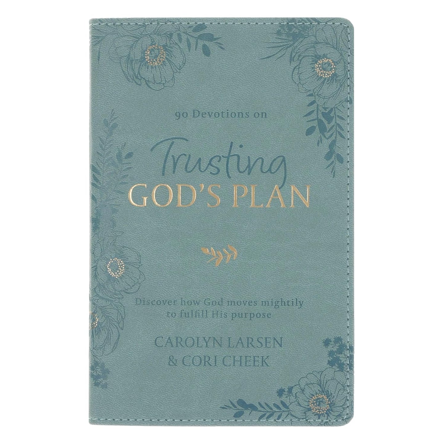 Trusting in God's Plan Teal Faux Leather 90-Day Devotional