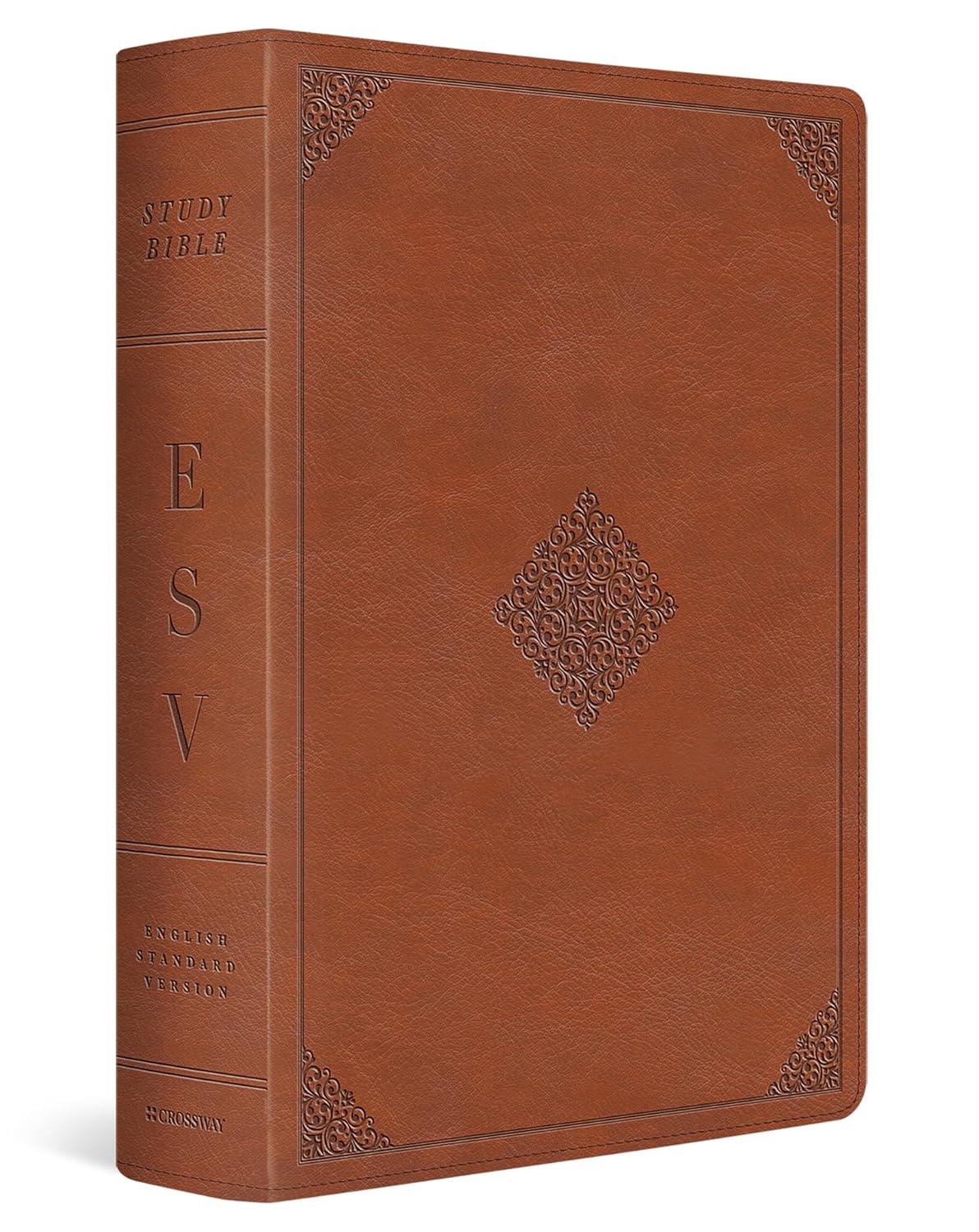 ESV Study Bible (TruTone, English Saddle, Ornament Design)