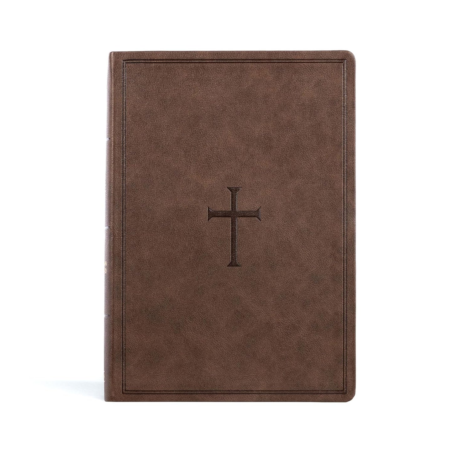 CSB Super Giant Print Reference Bible-Brown Leathertouch Indexed