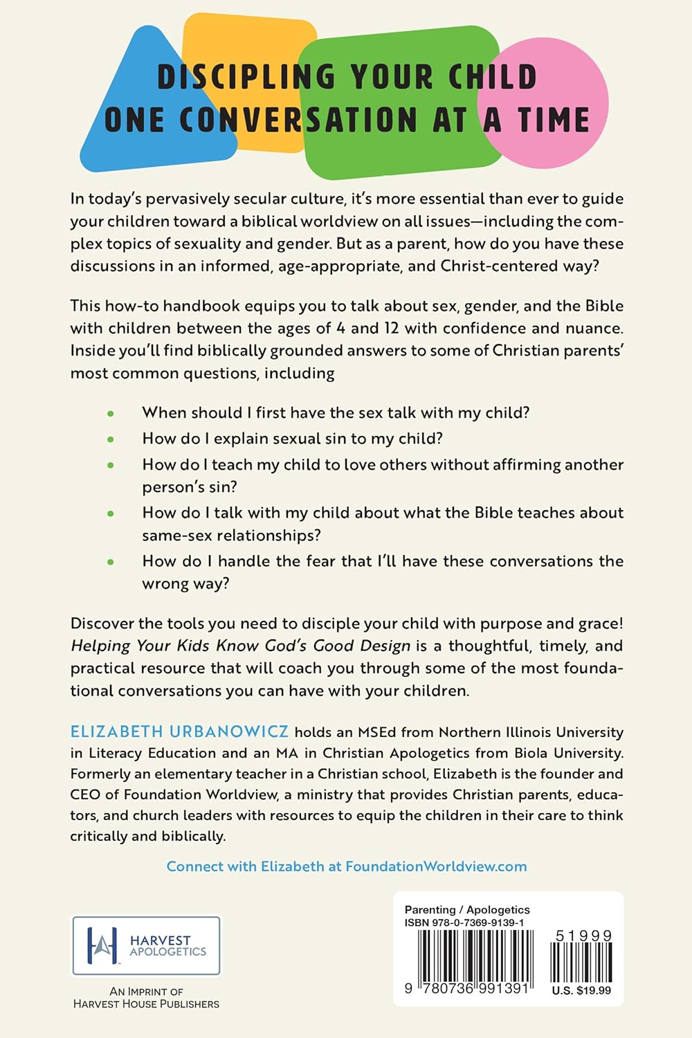 Helping Your Kids Know God's Good Design: 40 Questions and Answers on Sexuality and Gender