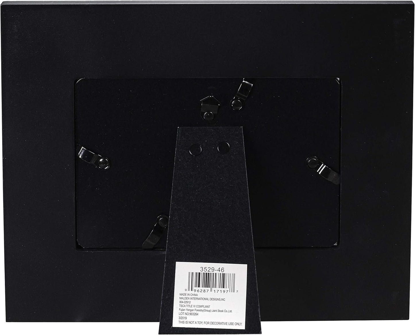 Moments Script Black Picture Frame, 4"x6"