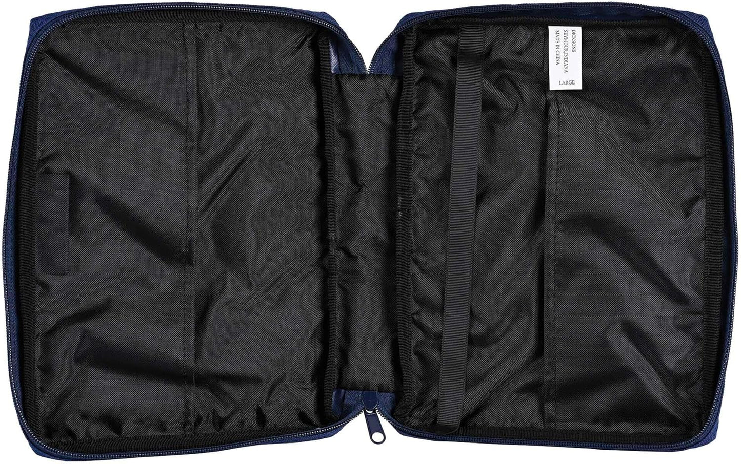 Move Mountains - Matthew 17:20 Navy Blue Polyester Bible Case Cover