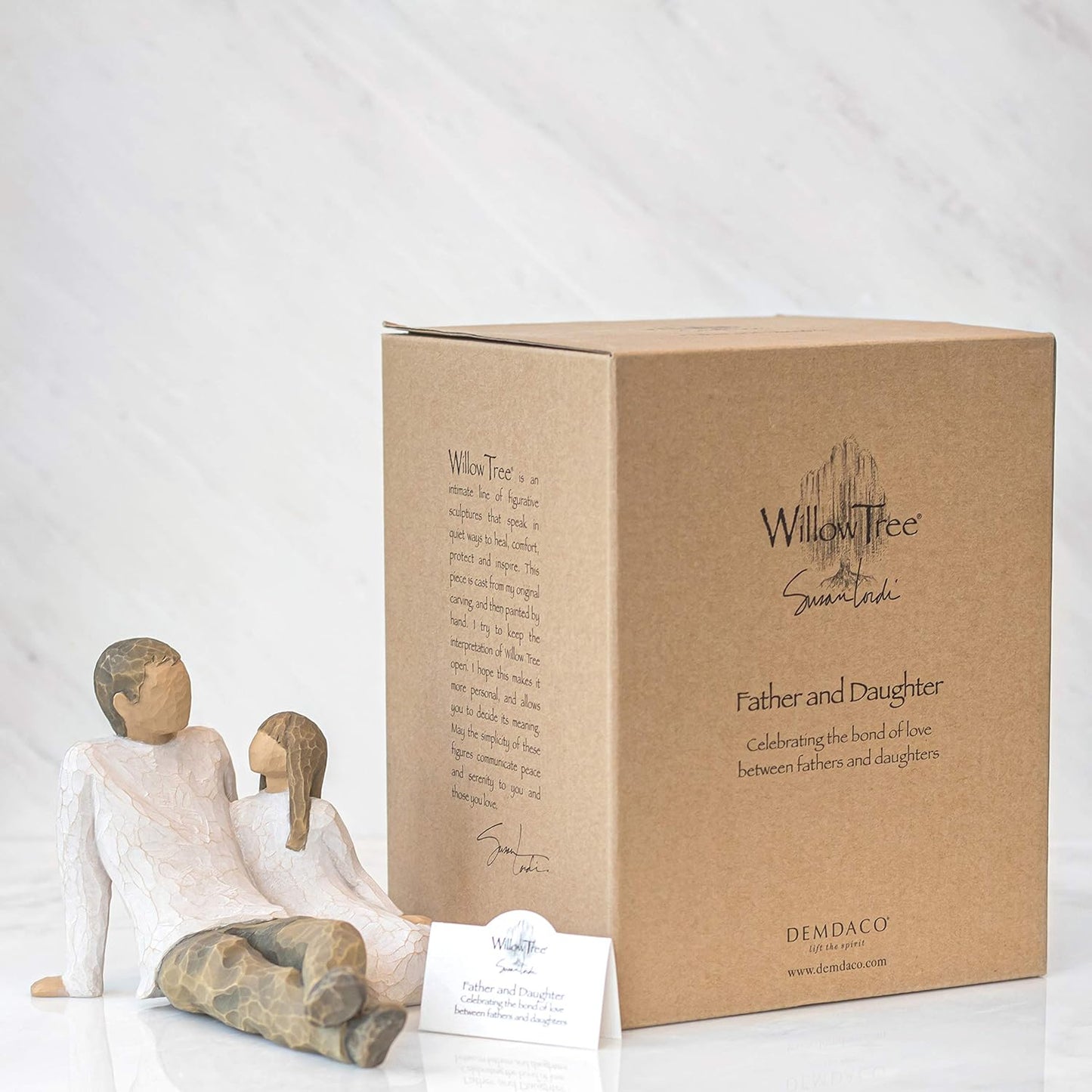 Willow Tree Father and Daughter, Sculpted Hand-Painted Figure