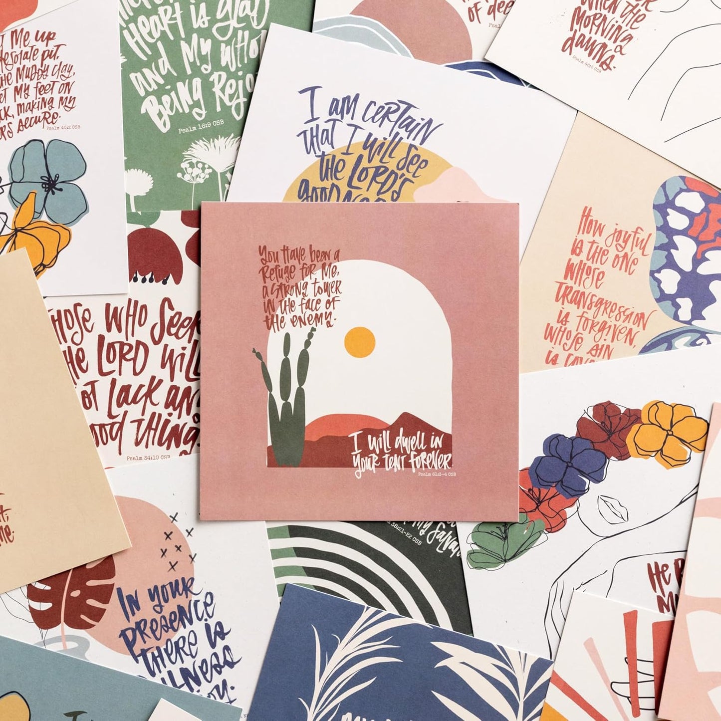 KatyGirl - Your Paths - Encouragement Box with 26 Inspirational Cards, 8 x 8