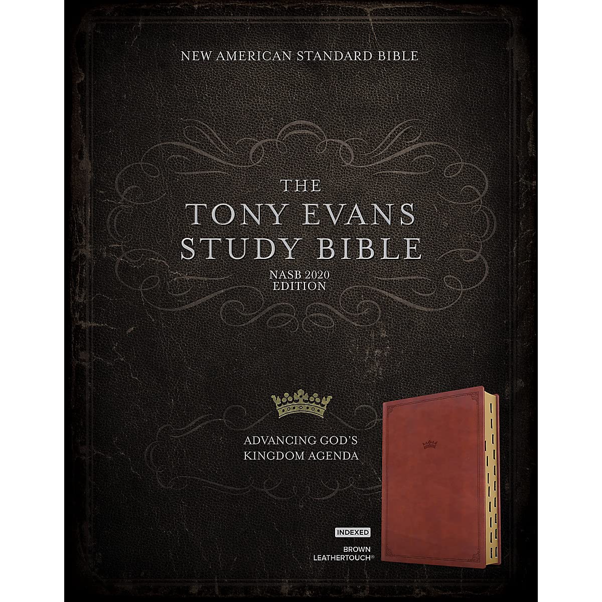 NASB Tony Evans Study Bible, Brown LeatherTouch, Indexed