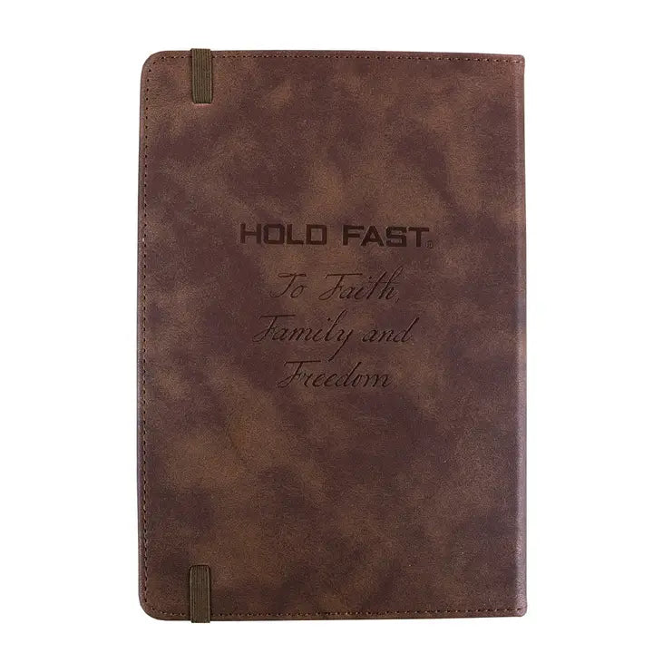 Hold Fast Mens Leather Journal Strong
