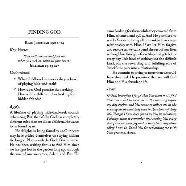 The 5-Minute Bible Study For Women: Seeking God's Heart