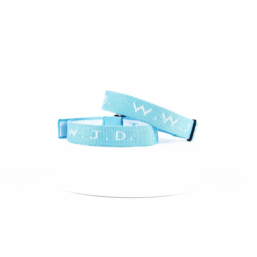 WWJD Woven Assorted Light Color Bracelet