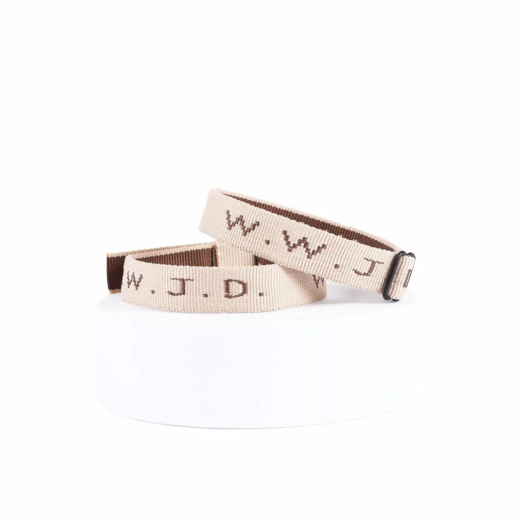 WWJD Woven Assorted Light Color Bracelet
