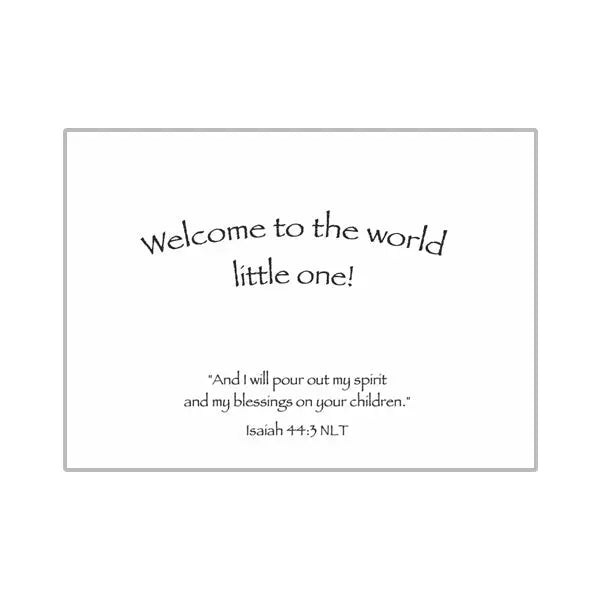 Petal Babies - Faith Baby Card- SVC6097