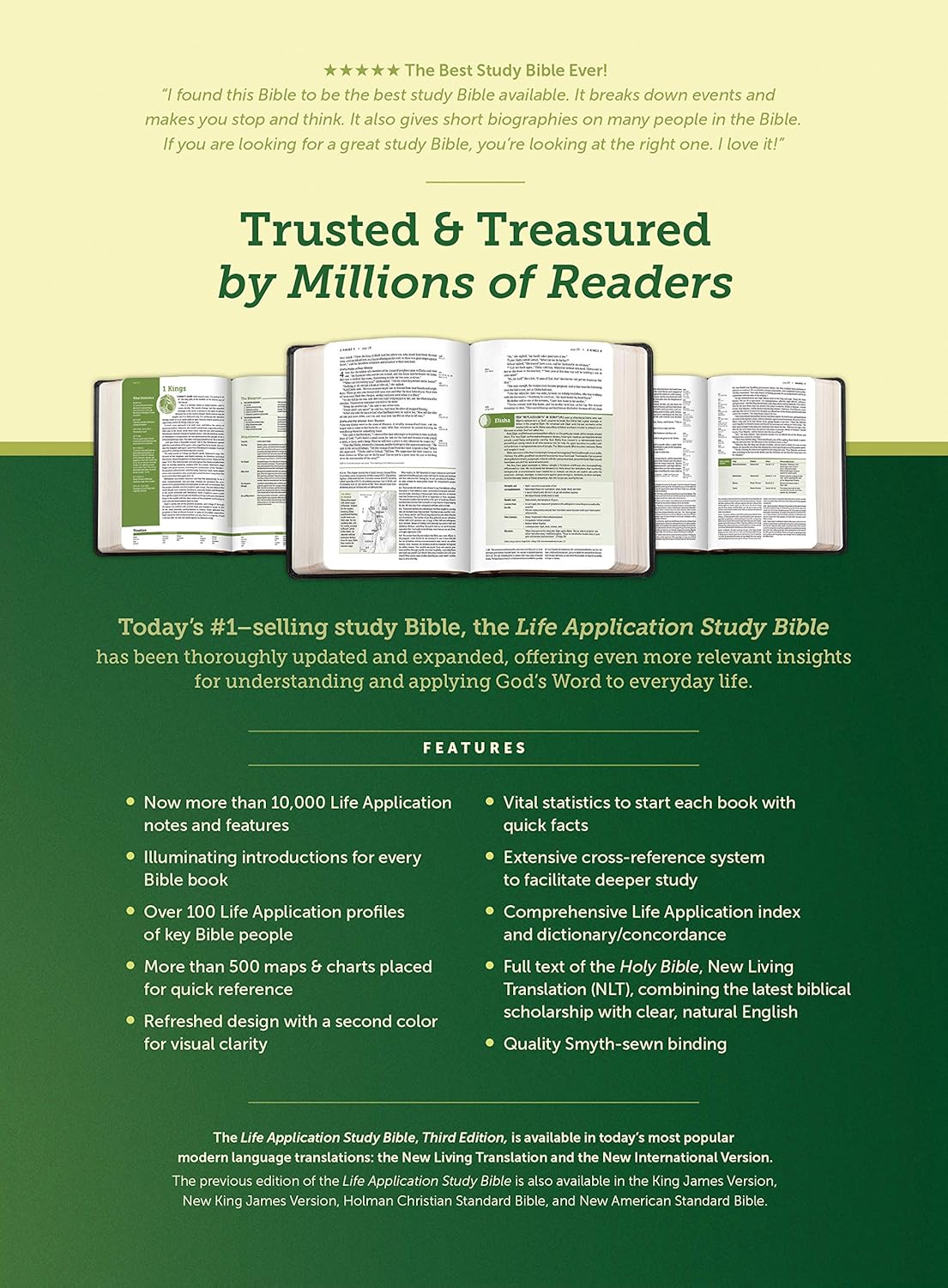 NLT Life Application Study Bible, Third Edition (LeatherLike, Teal Floral, Indexed, Red Letter)
