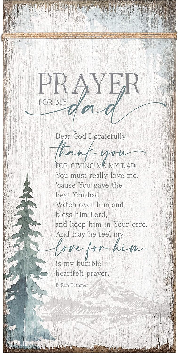 Prayer for my Dad Wood Plaque, Timeless Twine