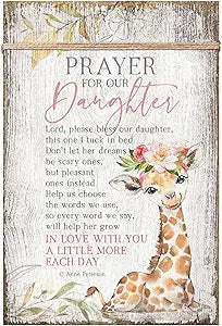 Prayer For Our Daughter - Timeless Twine 6X9 Wood Plaque