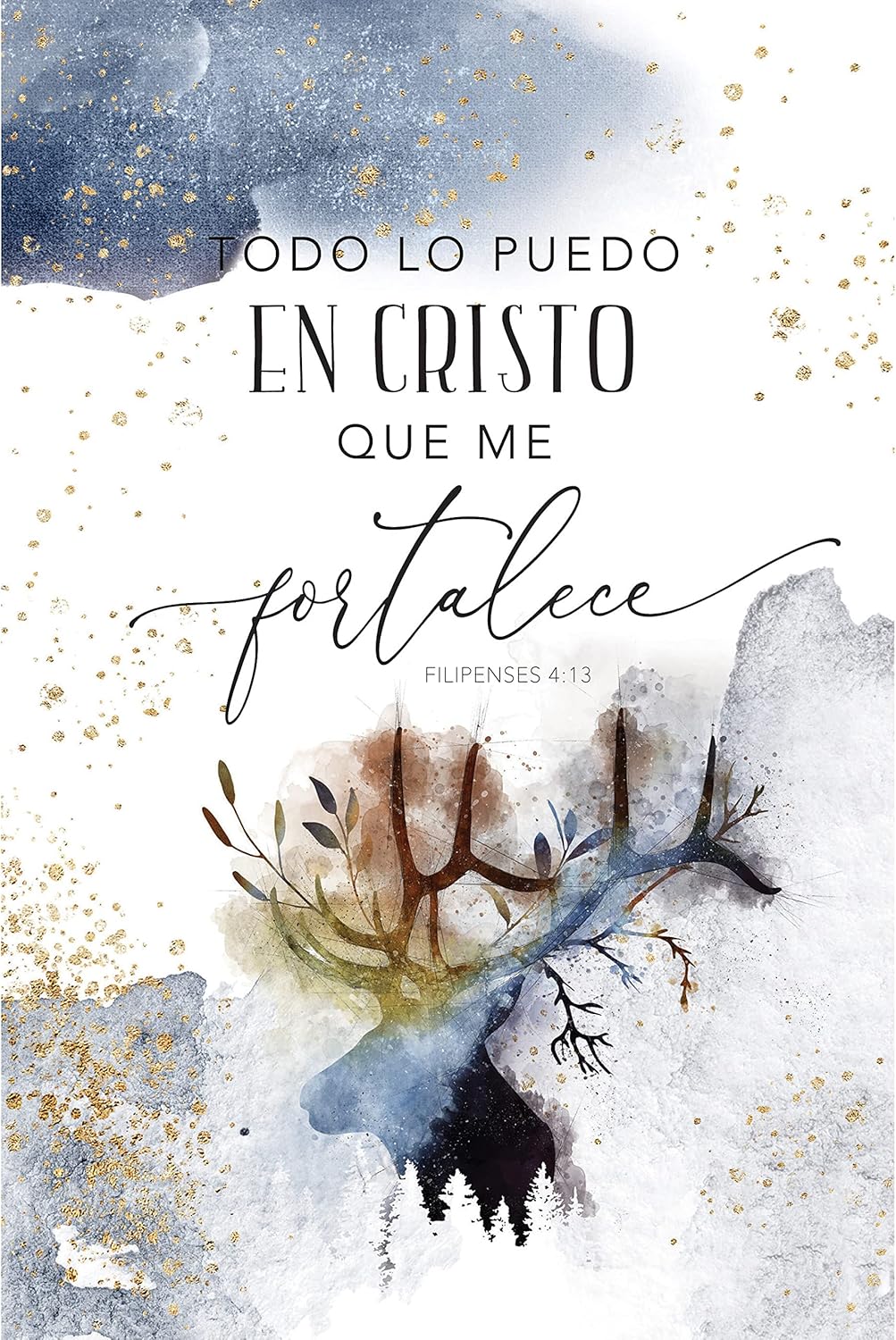 Todo Lo Puedo En Cristo - I Can do All Things - Inspirational Saying in Spanish 6x9 Wood Plaque