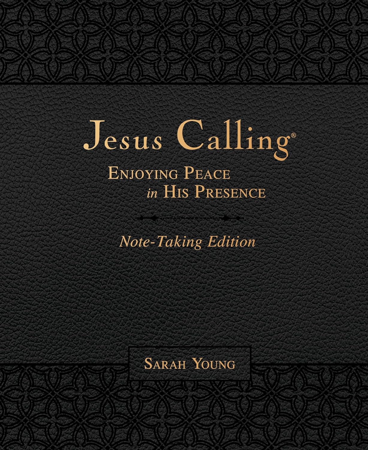 Jesus Calling Note-Taking Edition, Leathersoft, Black, with Full Scriptures: Enjoying Peace in His Presence (A 365-Day Devotional and Prayer Journal)