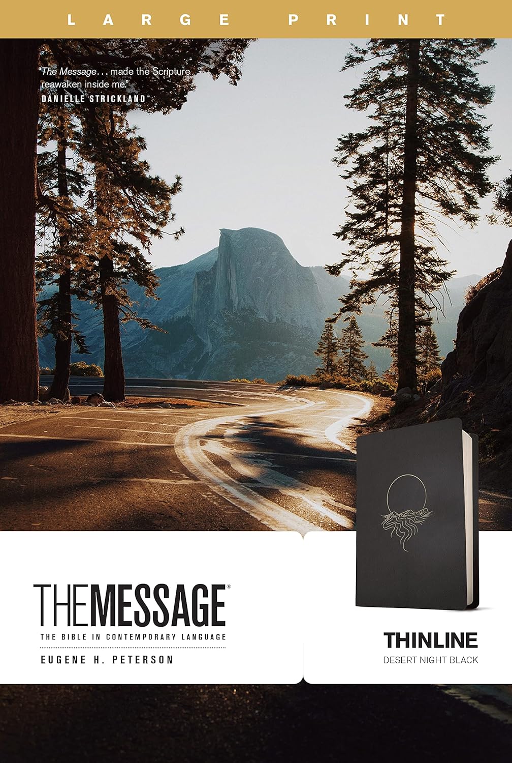 The Message Thinline, Large Print (LeatherLike, Desert Night Black), LeatherLike, Desert Night Black
