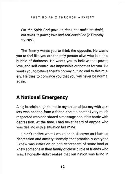 Putting an X Through Anxiety: Breaking Free from the Grip of Fear and Stress
