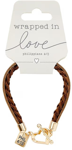 Wrapped In Love - Philippians 4:13 Bracelets