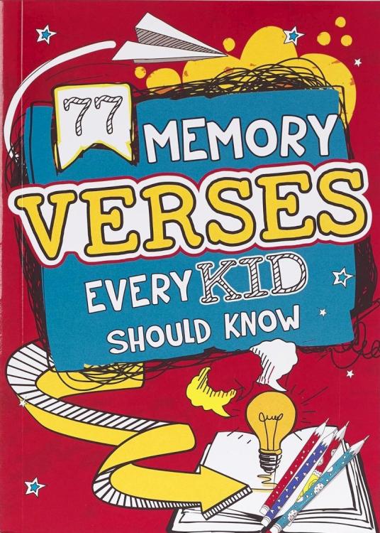 Kid Book 77 Memory Verses Every Softcover