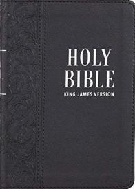 KJV Large-Print Compact Bible--imitation leather, black
