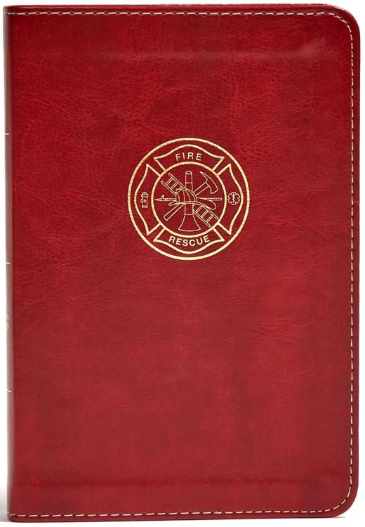 CSB Firefighter's Bible, Burgundy LeatherTouch