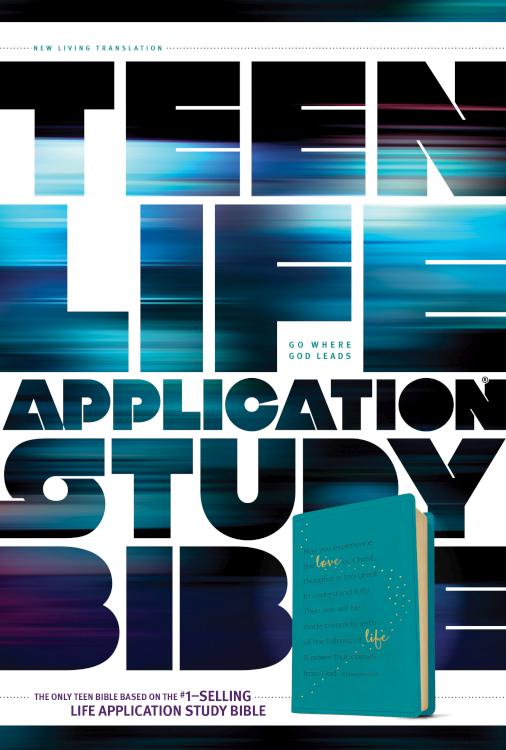 NLT Teen Life Application Study Bible--soft leather-look, teal