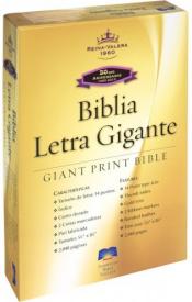 Biblia Letra Gigante RVR 1960, Piel Fabricada Negra, Indexed