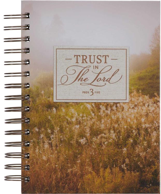 Trust in the LORD Field Grass Wirebound Journal - Proverbs 3:5