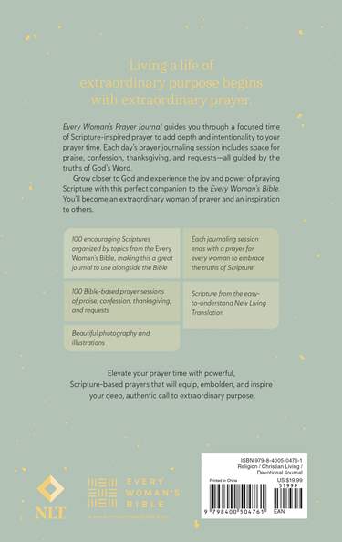 Every Woman's Prayer Journal: Featuring the New Living Translation
