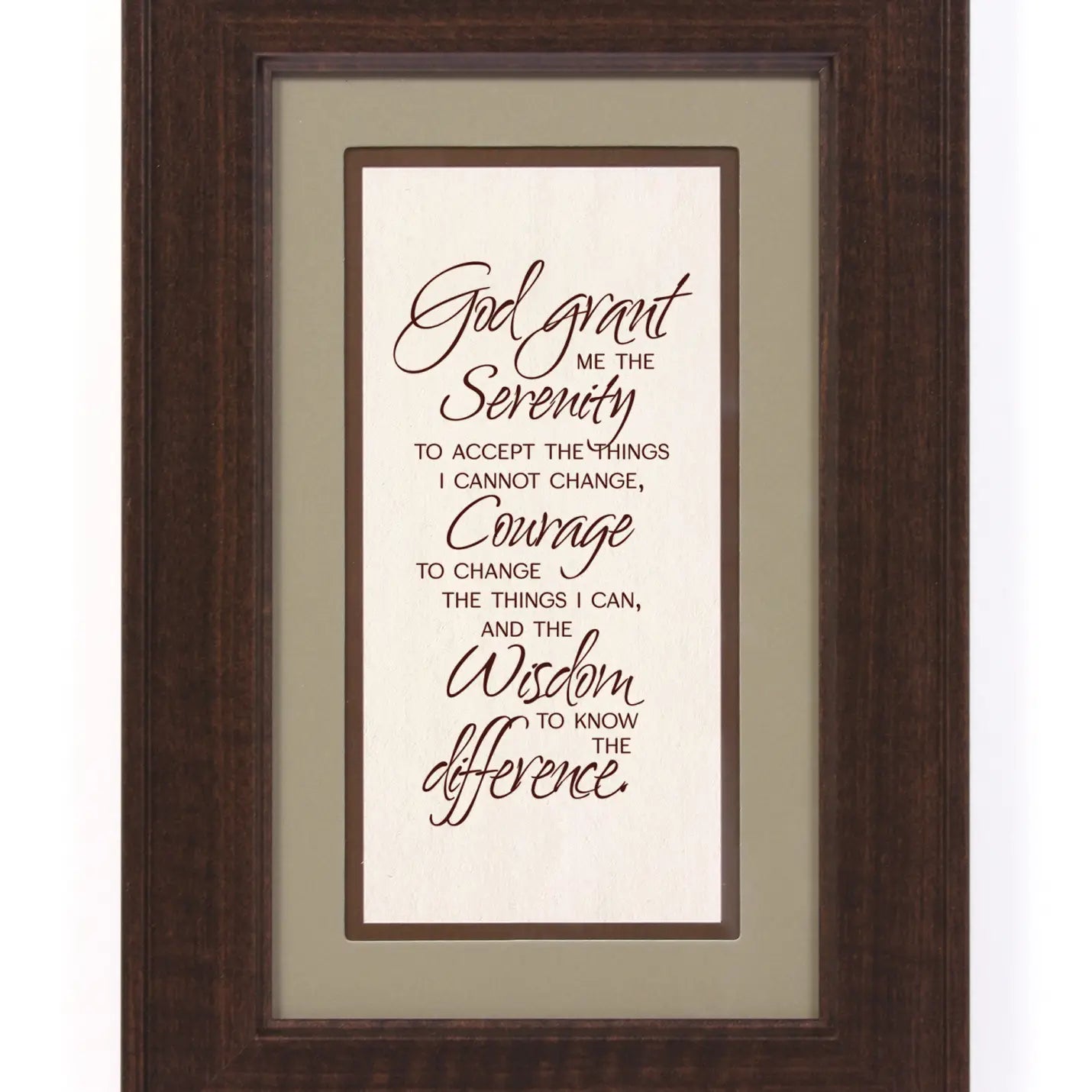 Serenity Prayer - Traditions Framed Art 8.5 X 12.5