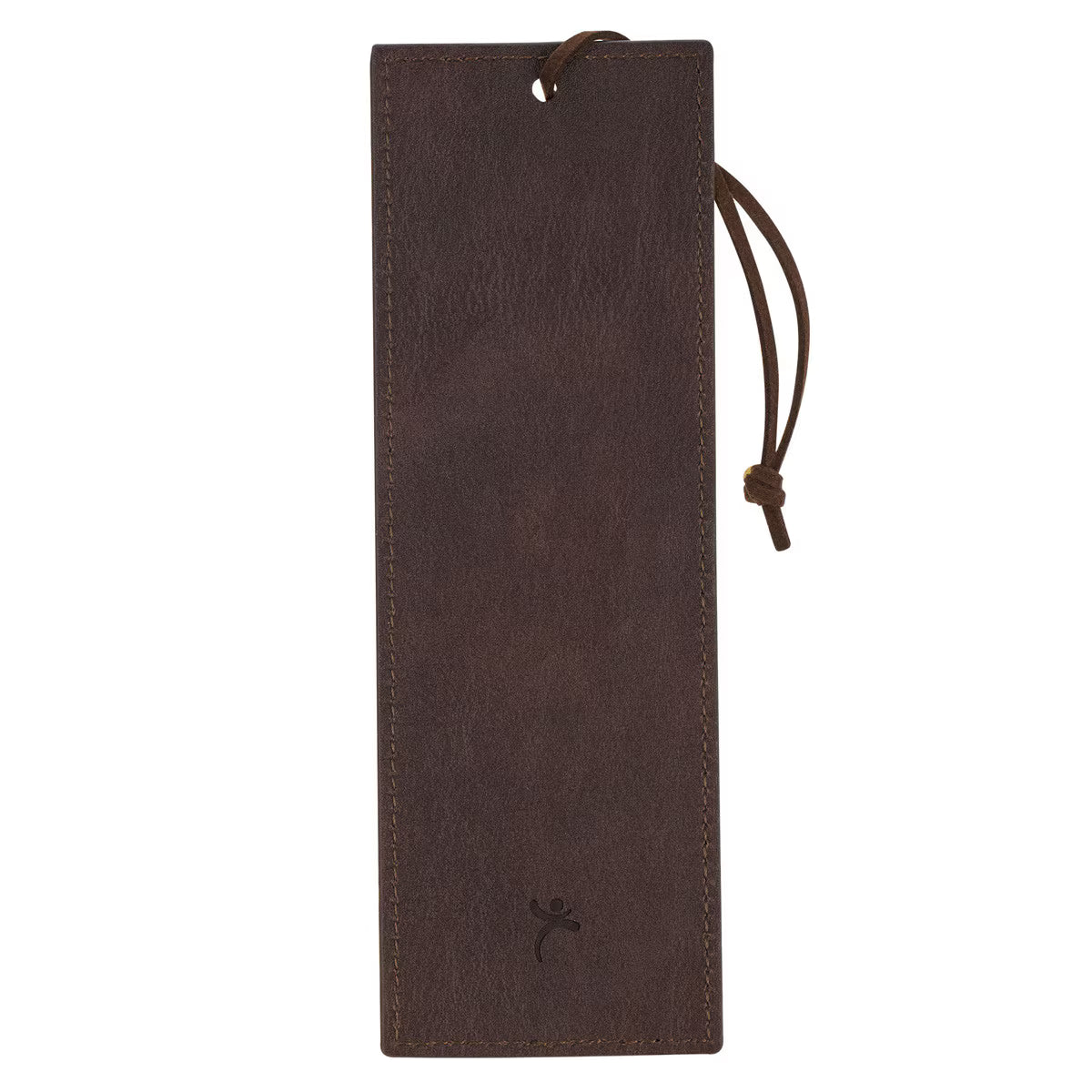 The Plans Cocoa Brown and Taupe Faux Leather Bookmark - Jeremiah 29:11